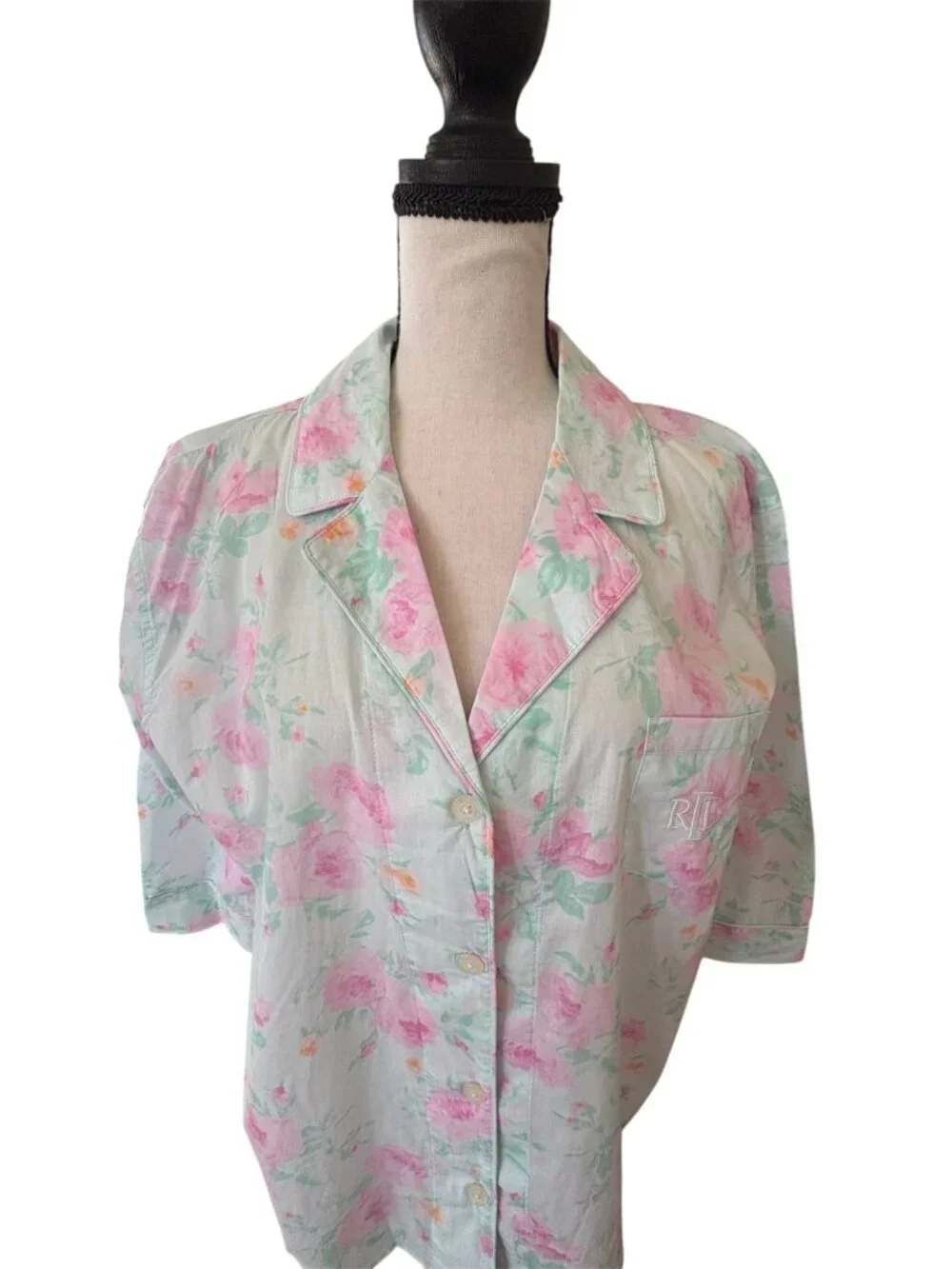 Ralph Lauren Women's Summer Floral Pajama Set 100% Cotton Brand New With Tags XL - Picture 3 of 7